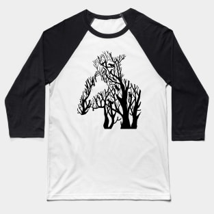 Man tree silhouette Baseball T-Shirt